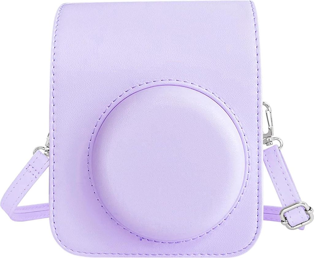 Easy Hood Schutzhülle und Tragbare Tasche für Instax Mini 12 Sofortbildkameras, Kameratasche Hülle, Portable Case Abdeckung mit Verstellbarem Gu...