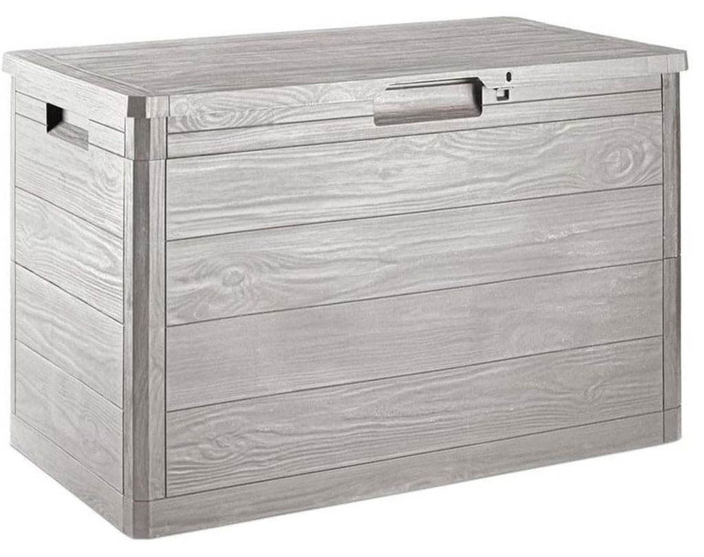 Toomax Woodys Opbergbox, 160 liter, lichtgrijs plastic, Productafbeelding 