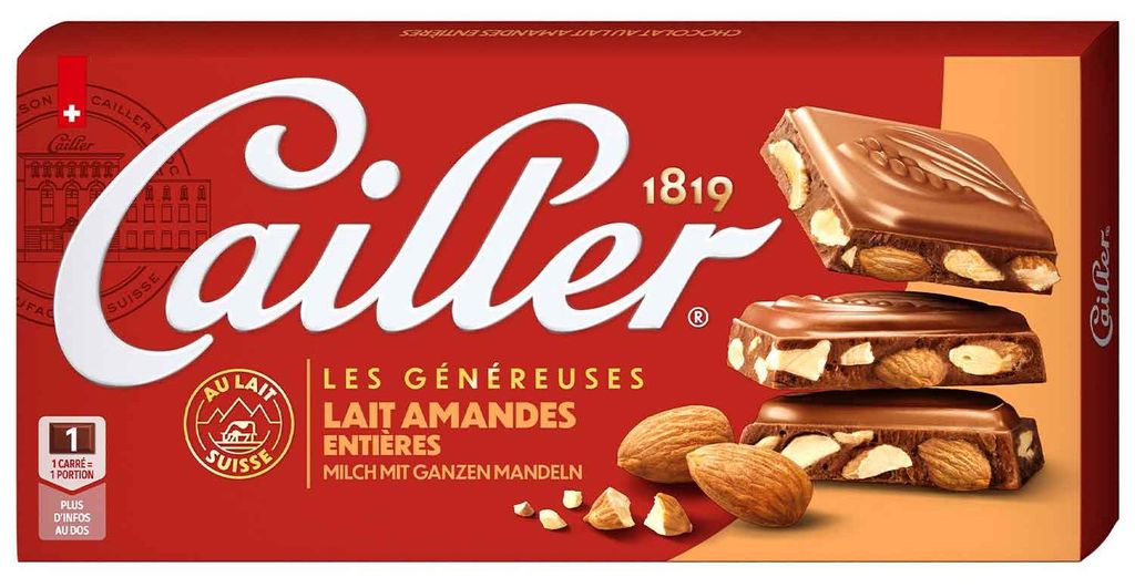 Cailler Lait Amandes Entières 200g Produktbild 