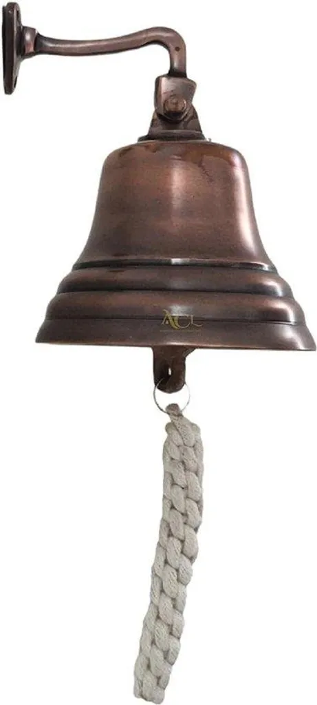 Cloche de comptoir pour bar intérieur en cuivre style marin rétro chic