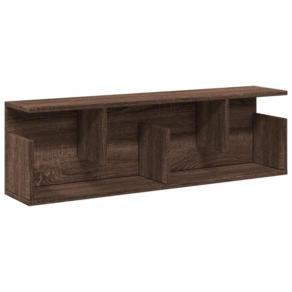 Mobile Archivio Pensile 100x20x30 Rovere Marrone - Office Storage