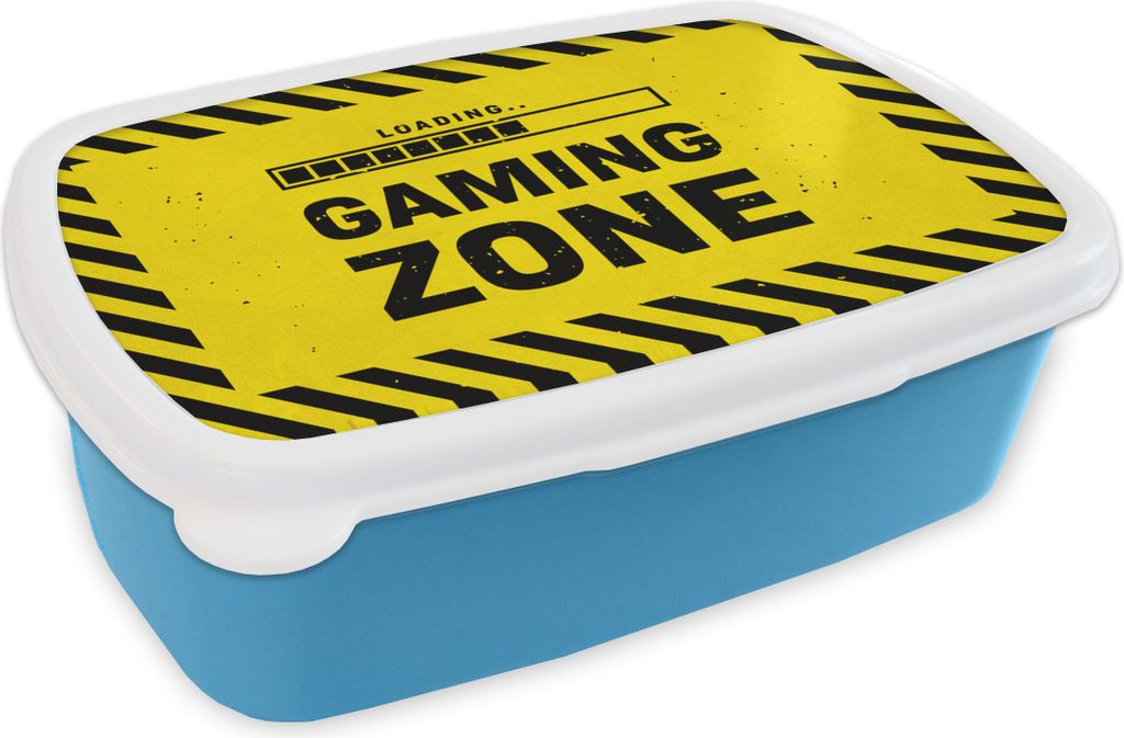 KitchenYeah Lunchbox Brotzeit Brotdose 17x11 cm Spiele - Zitate - Controller - Spielzone - Spiel Kinder Brotzeitdose - Lunch - Kunststoff - Brot...
