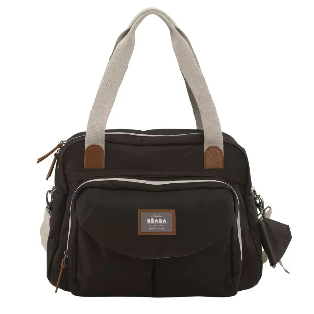 Sac à langer Grande Capacité Geneva II Noir - Sac de Voyage Bébé Beaba