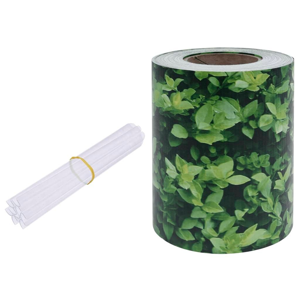 vidaXL Garten-Sichtschutz PVC 70x0,19 m Grün
