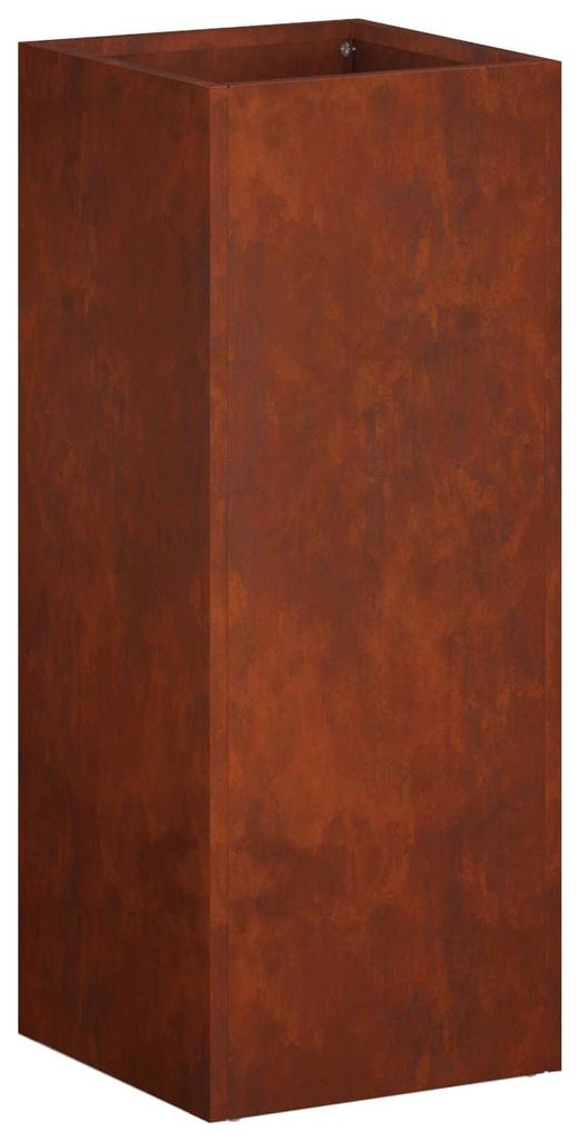 vidaXL Jardinière d'extérieur, aspect rouille, 20 x 20 x 50 Image du produit 