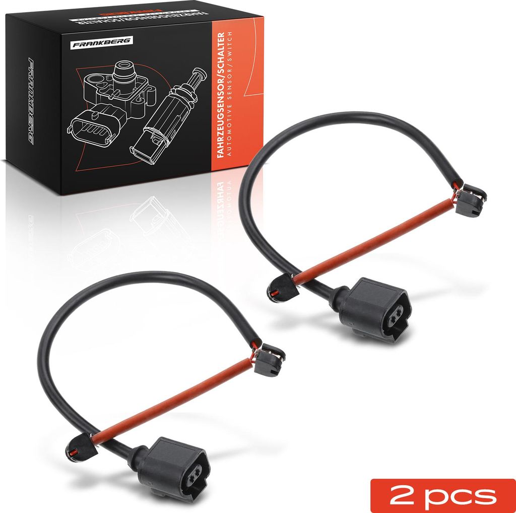 Frankberg 2x Warnkontakt Bremsbelagverschleiß Vorderachse für VW Touareg Porsche Panamera 2002-2016