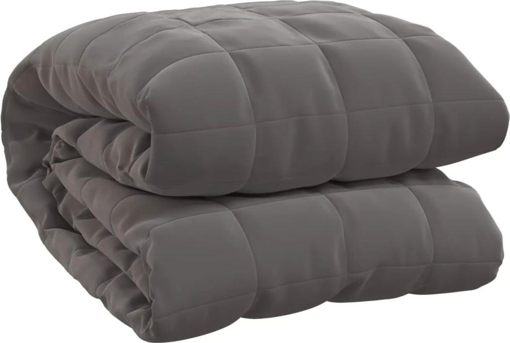 vidaXL Záťažová deka Grey 200x230 cm 13 kg Látka Obrázok produktu 