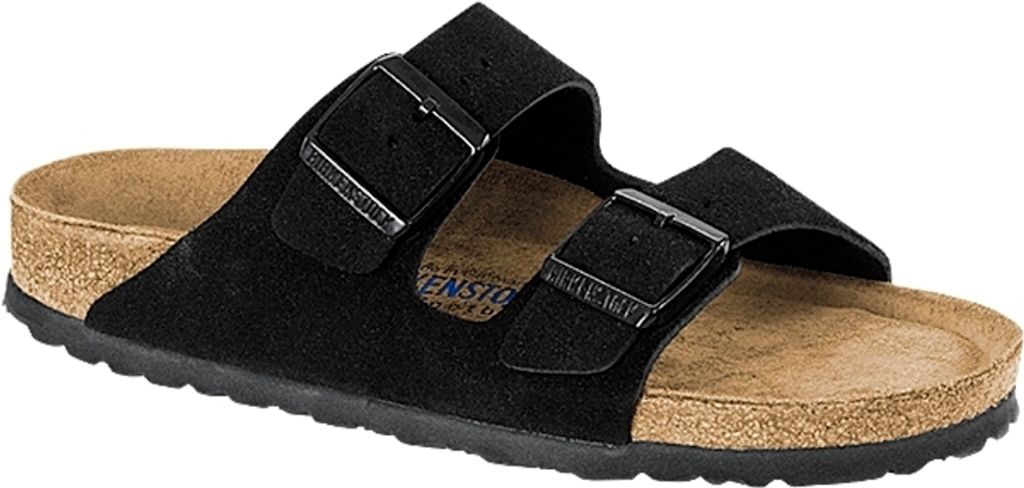 Birkenstock Arizona Soft Footbed in Schwarz Veloursleder | Reguläre Passform – 5 UK - 38 EU - 7/7.5F US / Black