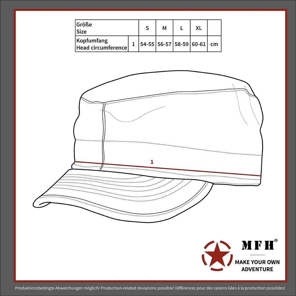 MFH US Cap, "USMC", Rip Stop, Marine-Corps-Druck, oliv