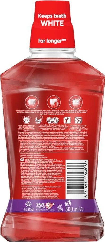 Colgate One, Max White, ústní voda, 500 ml Obrázek produktu 
