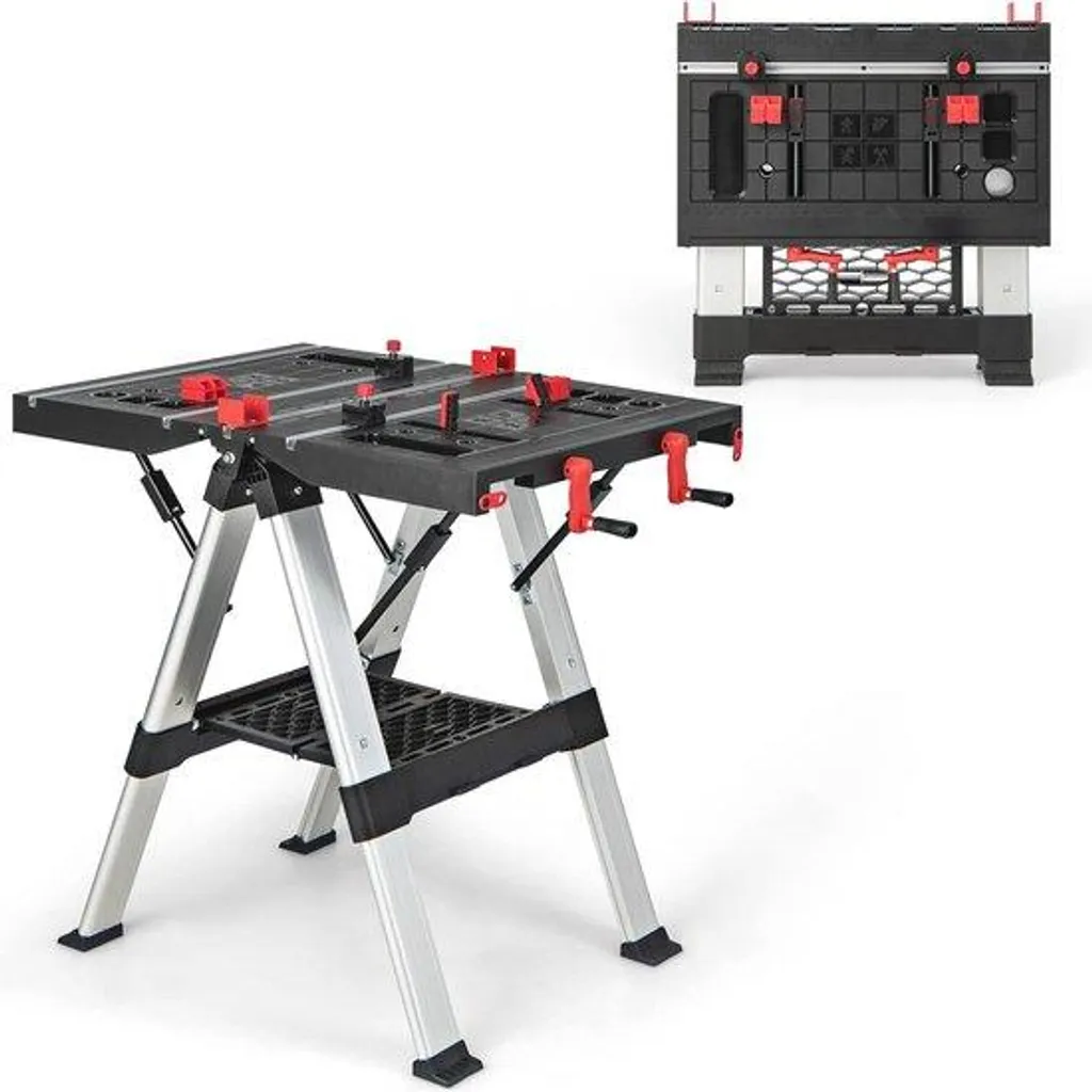 Établi portable multifonction 454 kg avec planche à découper intégrée