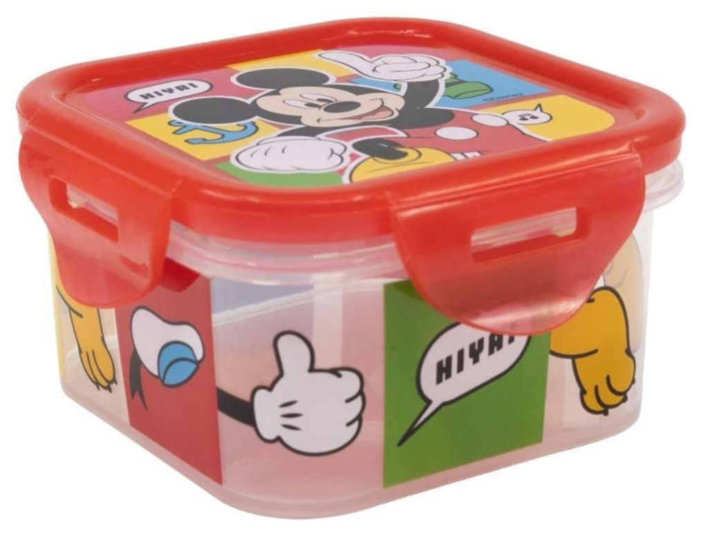 Micky Maus Luftdichter Behälter - Brotdose Kinder Lunchbox Quadratische Sandwichbox