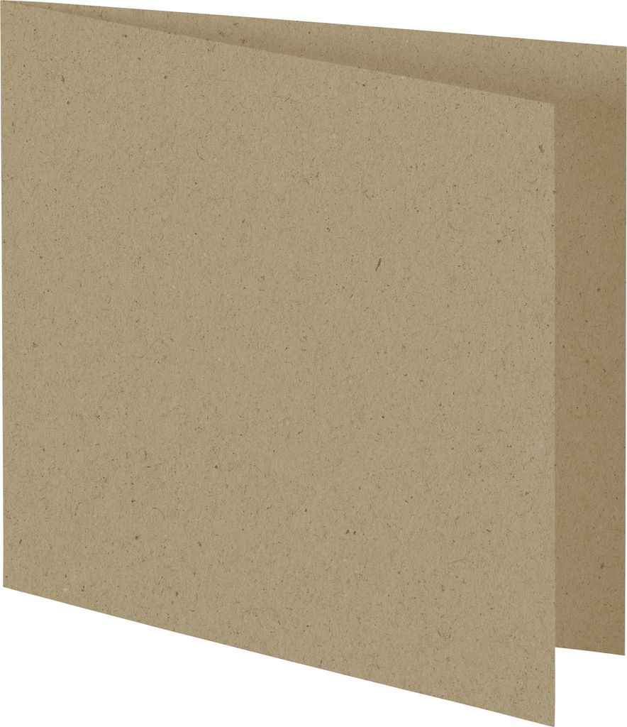 HEYDA 211427064 Doppelkarte Quadrat 135 x 135 mm natur