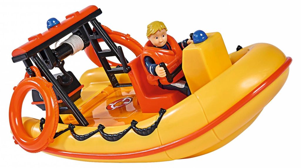 Bateau de sauvetage Neptune de Fireman Sam avec figurine Image du produit 