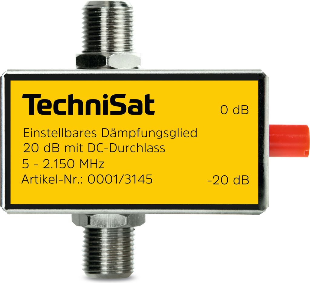 TechniSat Dämpfungsglied | einstellbar (mit F-Kupplung) | Produktbild 