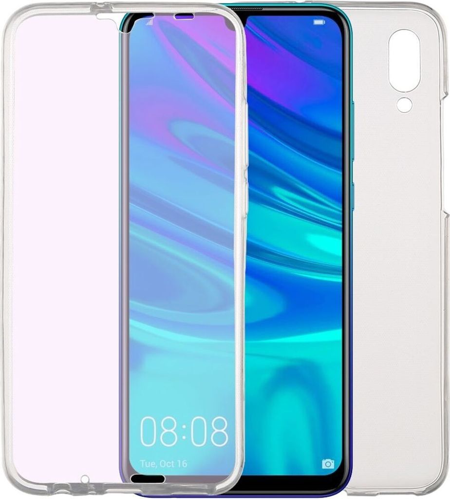 Huawei P Smart 2019 Hülle Case 360 Handy Schutz Tasche Cover Full TPU Etui Transparent