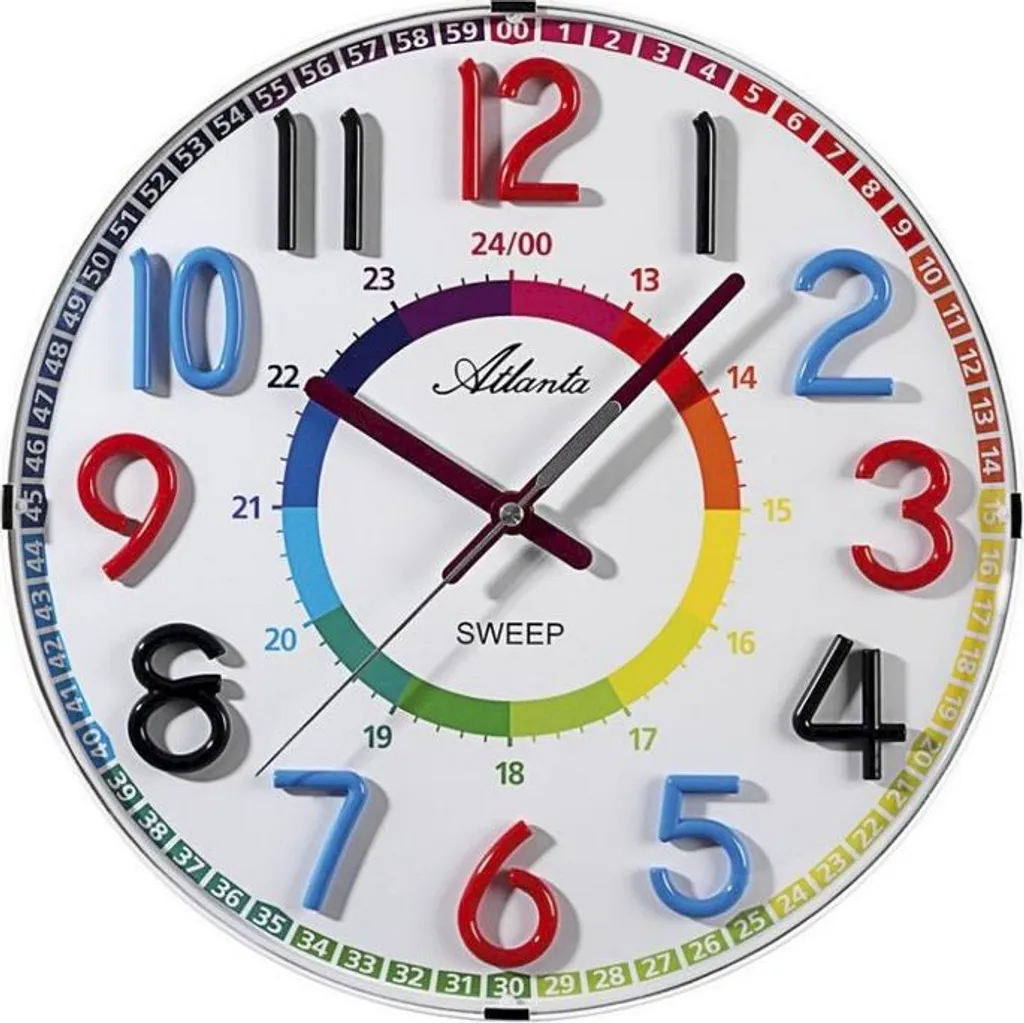 Réveil Atlanta 4480-0 sans tic-tac pour mieux dormir et sans ondes