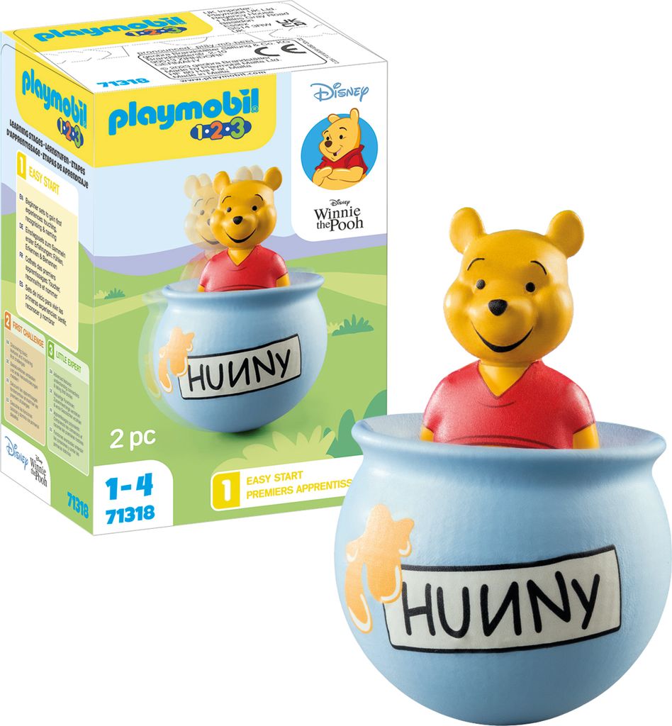 PLAYMOBIL Disney & Winnie the Pooh 71318 1.2.3 & Disney: Winnies Stehauf-Honigtopf