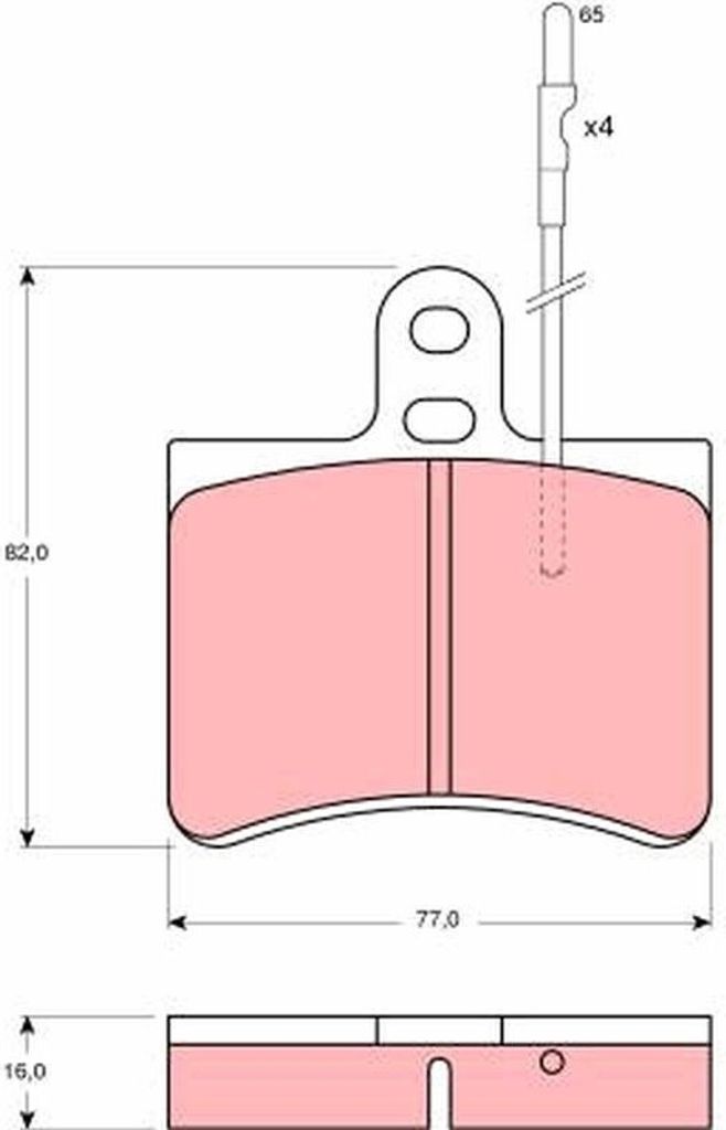 TRW Bremsbeläge Satz Vorne für CITROËN GS Schrägheck GDB145