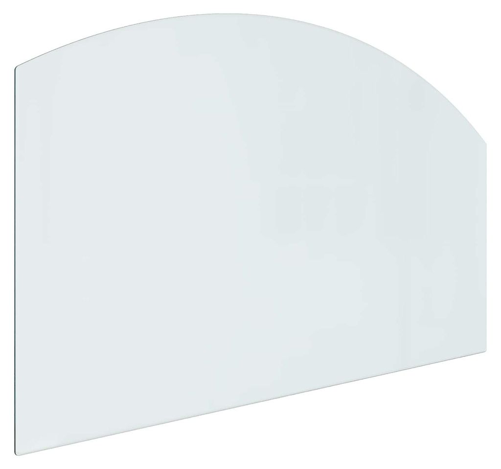 vidaXL Feuerstelle Glasplatte Transparent 100 x 60 cm Glas Produktbild 