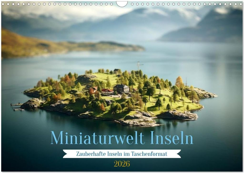 Miniaturwelt Inseln (Wandkalender 2026 DIN A3 quer), CALVENDO Monatskalender