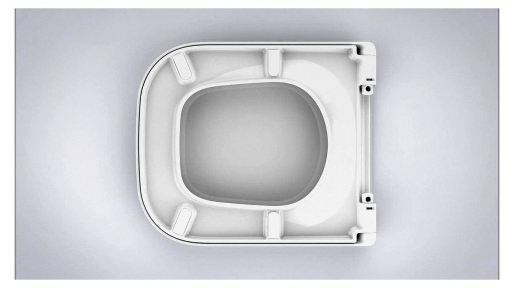 Vigour - WC-Sitz Derby mit Deckel - SOFTCLOSE - Edelstahlscharnier