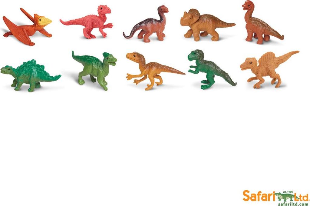 Safari 680104 Dino Babies Toob Mini Spielfiguren - Set