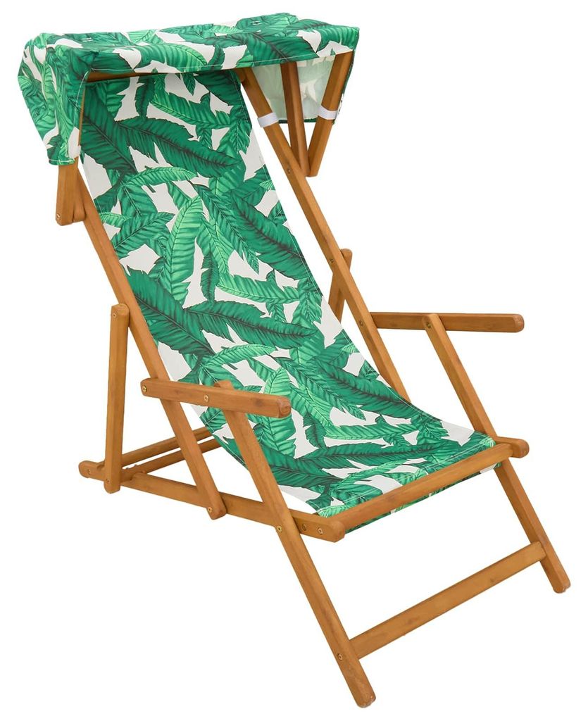 vidaXL Transat 3 positions, en bois d'eucalyptus massif, Image du produit 