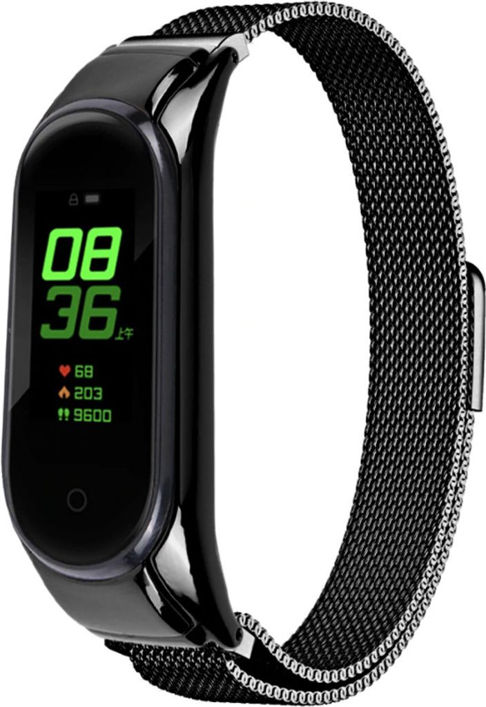 Strap-it Milanese Armband - Kompatibel mit Xiaomi Mi Band 5 Armband Ersatzarmband Edelstahl - Armband mit Magnetverschluss - Hochwertiges Material ...