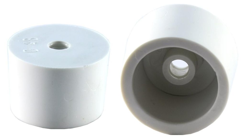 Gumowy korek fermentacyjny ¤28/25mm biały Zdjęcie produktu 