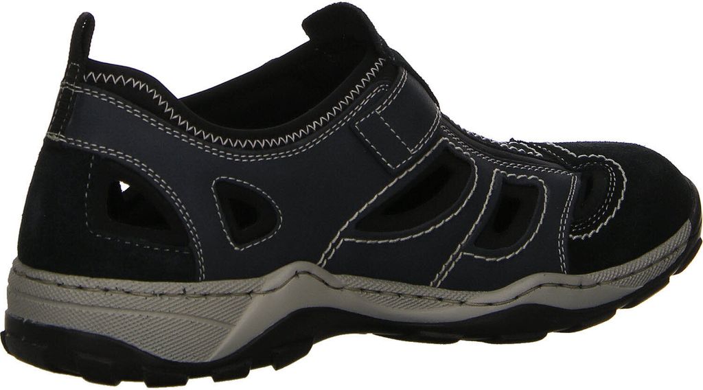 Rieker Herren Klett Halbschuh durchbrochen dunkelblau 44 Produktbild 96