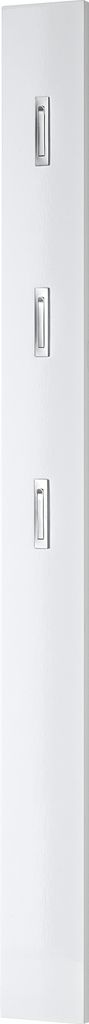 KADIMA DESIGN ISAR Wandpaneel Garderobenpaneel Wandgarderobe für Flur Weiß 15 x 170 x 3