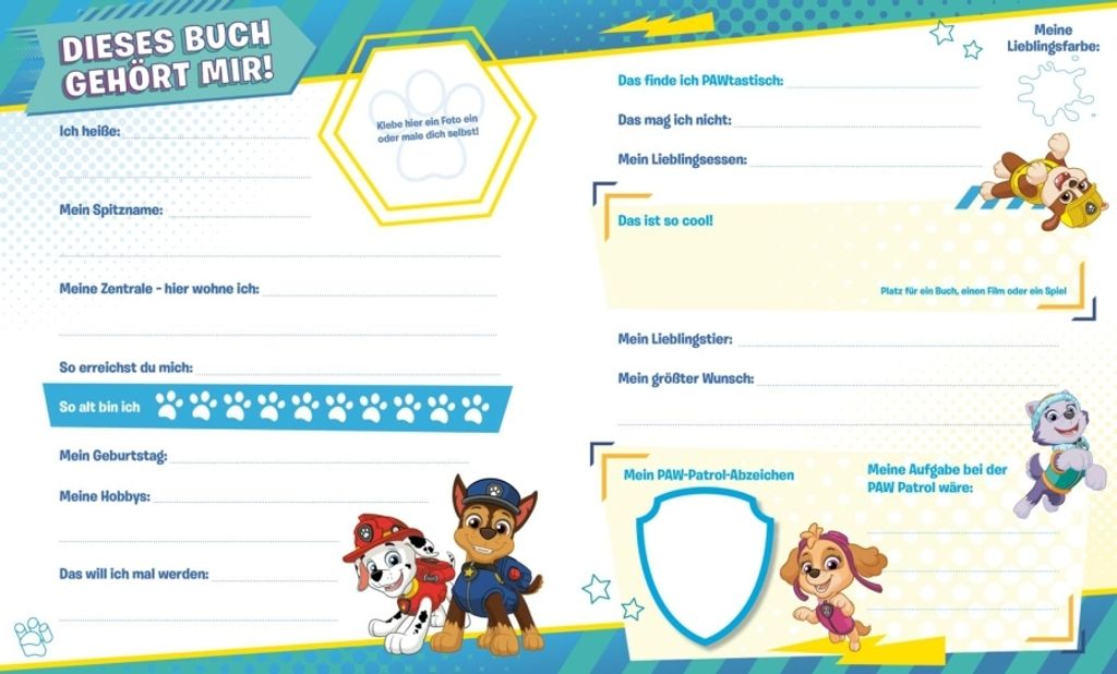 PAW Patrol Mitmachbuch: Mein Freundebuch Produktbild 5