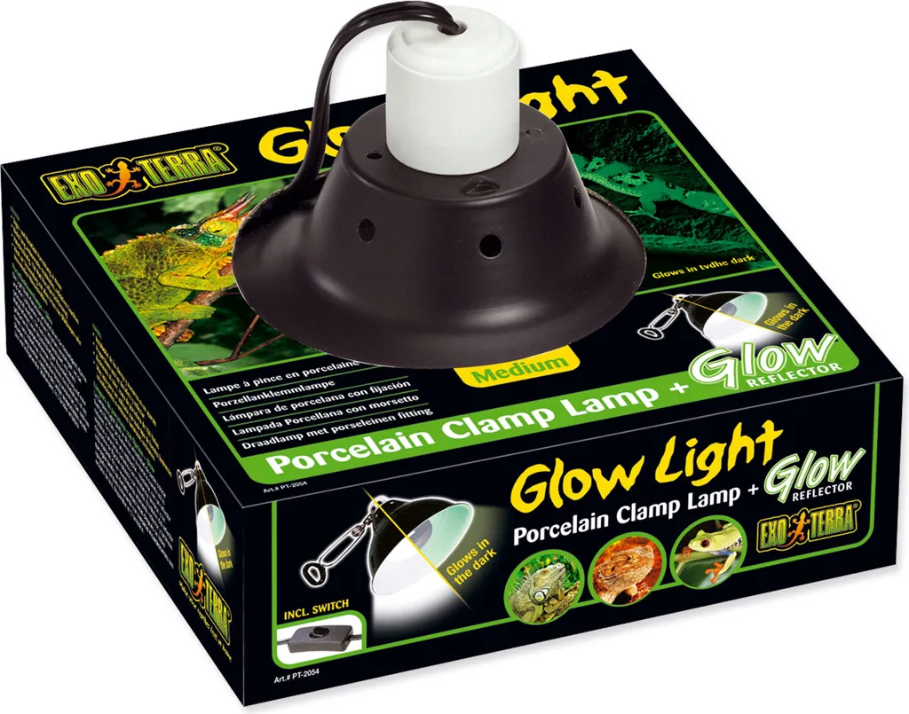 Exo Terra Glow Light Medium 21 cm Lampe à pince en porcelaine robuste
