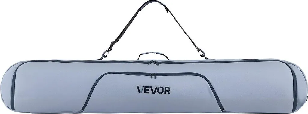 Protection Snowboard Anti-Choc 165 cm : Sac Rembourré Oxford 600D Gris