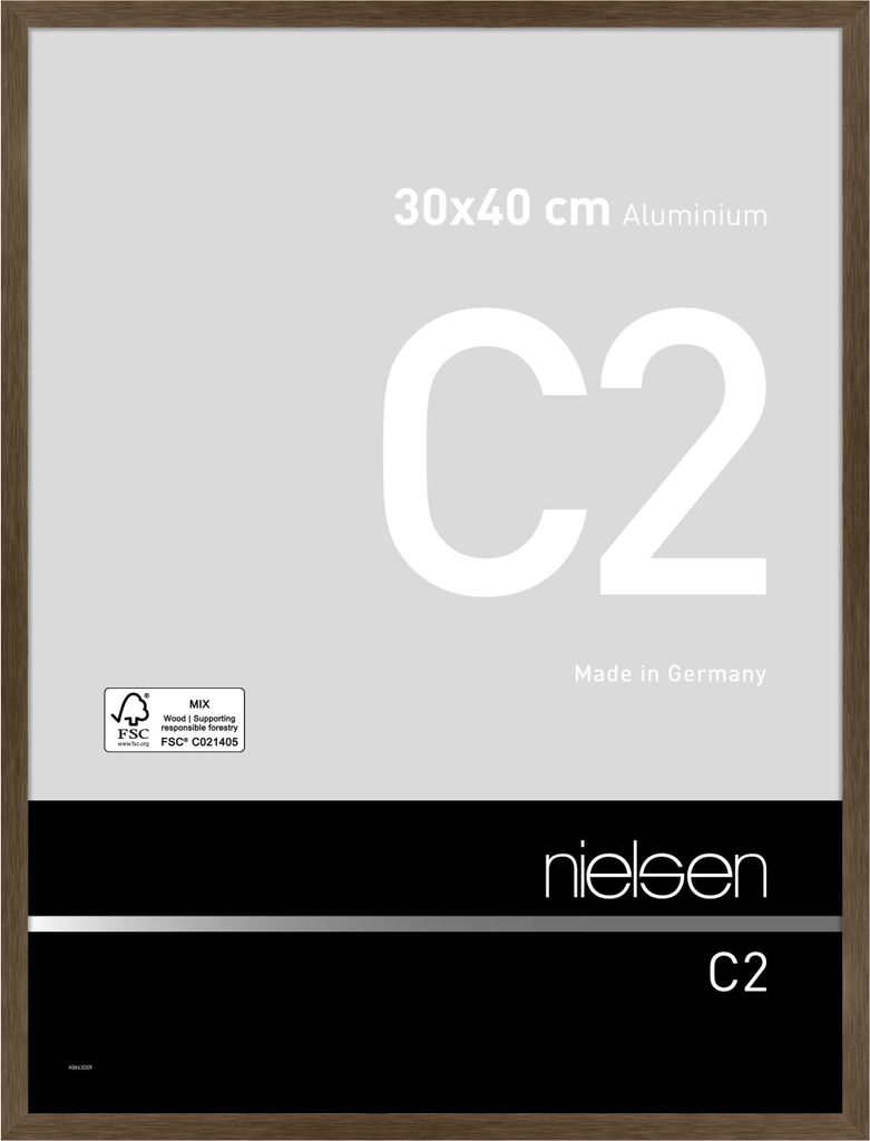 Cadre photo Nielsen en aluminium, structure en bois de Image du produit 