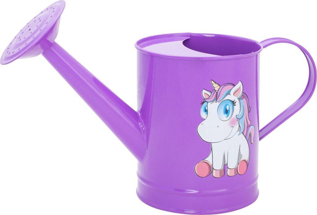 Kindergießkanne mit Einhorn – violett Produktbild 