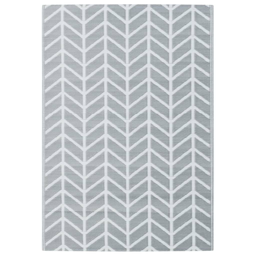 vidaXL Outdoor-Teppich ARAKIL Grau 160x230 cm PP