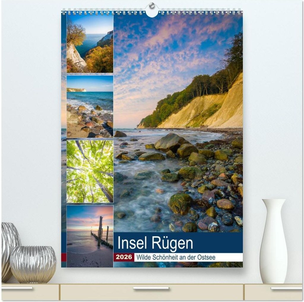 Insel Rügen - Wilde Schönheit an der Ostsee (hochwertiger Premium Wandkalender 2026 DIN A2 hoch), Kunstdruck in Hochglanz