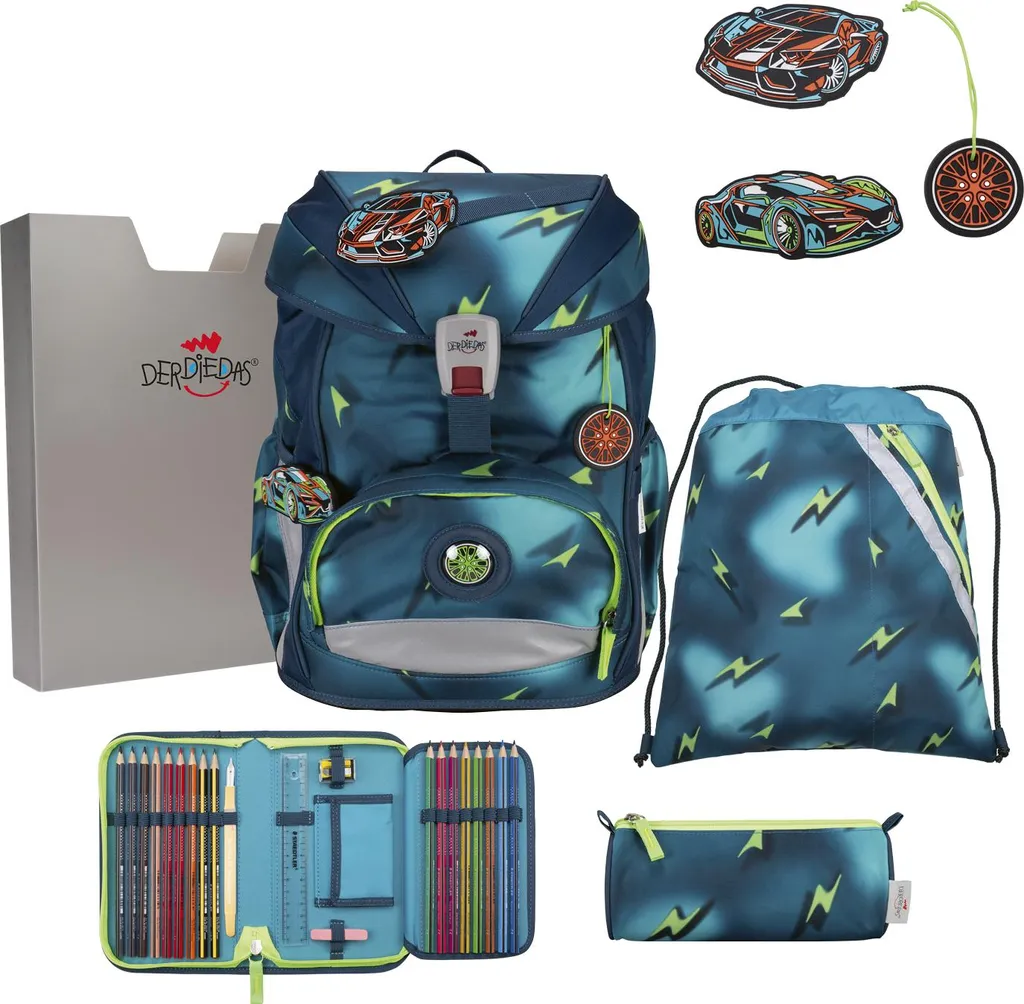 Cartable Scolaire DerDieDas ErgoFlex Light Set Complet 5 Pcs Magic Light - 14