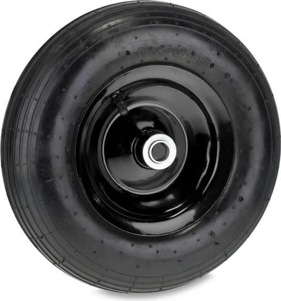Roue pour brouette 3.50-6 avec jante en métal et pneu gonflable robuste