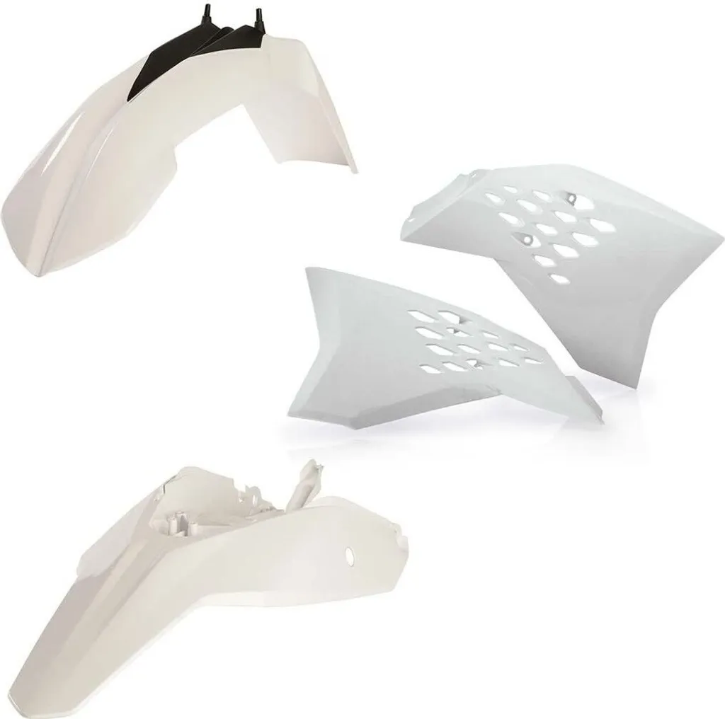 Plastiques KTM SX 65 ACERBIS blancs pour remplacer carénage cassé
