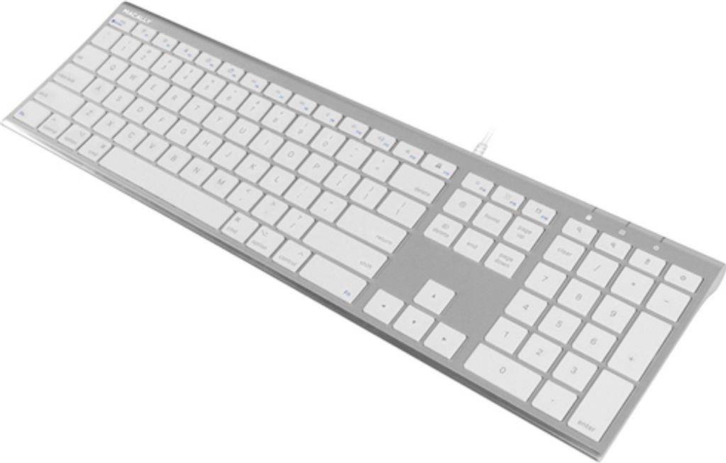 Macally ACEKEY-US, ultraschlanke USB-A-Tastatur fr Mac, US QWERTY Tasten-Layout