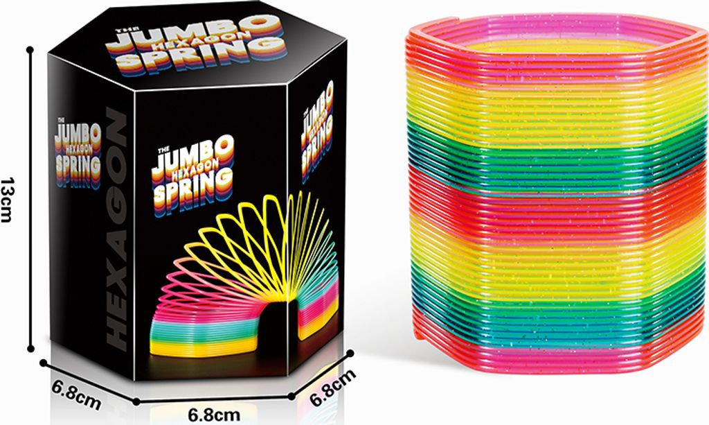 Farebná jumbo špirála s trblietkami