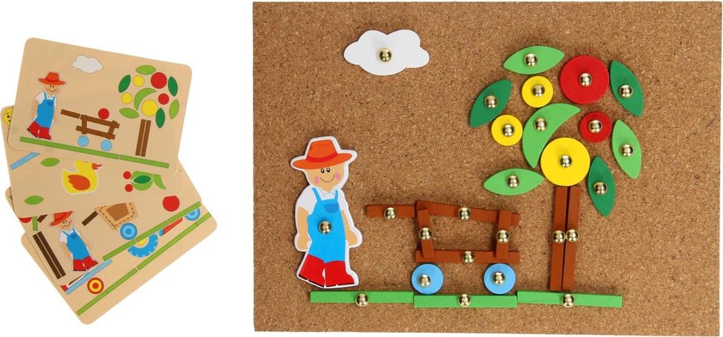 Hamertje Tik Bauernhof Holz-Bauset kreatives Spielzeug Bauernhof