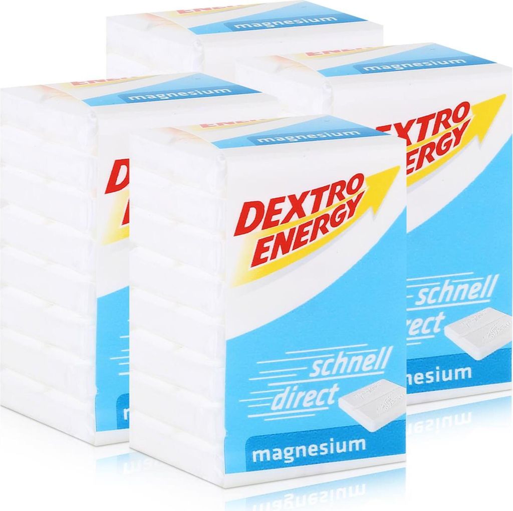 Dextro Energy Traubenzucker Magnesium 46g (4er Pack) Produktbild 