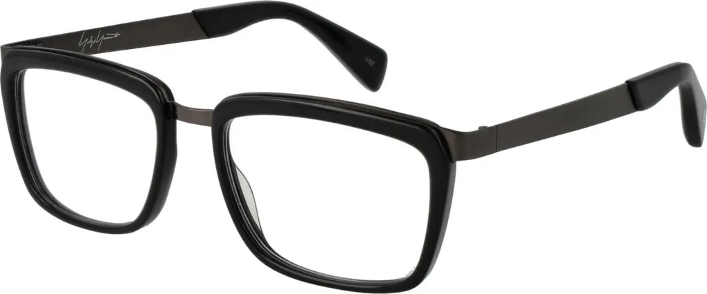 Yohji Yamamoto YY1016 914 54 - Lunettes de Vue Haut de Gamme Noires