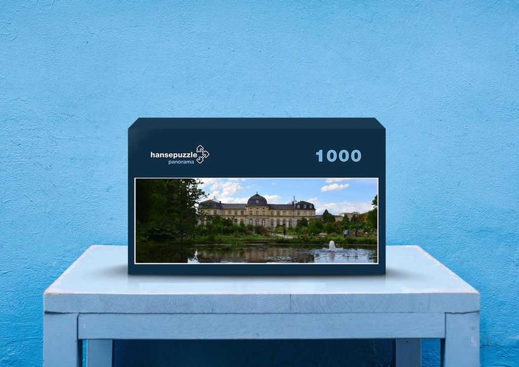 hansepuzzle 31468 - Poppelsdorfer Schloss Puzzle, 1050 Teile, Gebäude, 60,0 x 46,0cm mit hochwertiger Aufbewahrung, Kartonbox & Beutel