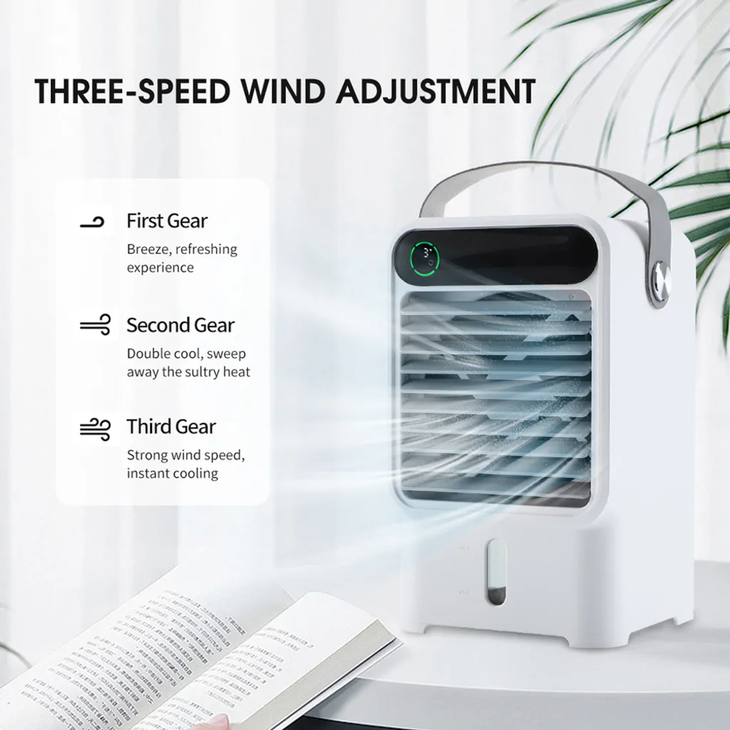 Refroidisseur d'air portable multi-fonctions avec réservoir d'eau de 600ml
