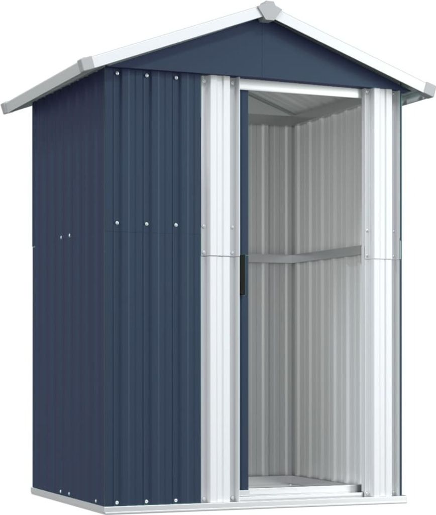vidaXL Capanno per attrezzi antracite 126x97,5x177 cm Immagine del prodotto 